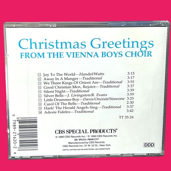 Christmas Greetings From The Vienna Boys Choir CD. A Holiday Classic. - Picture 2 of 2